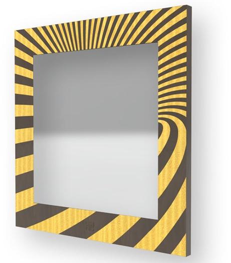 LIGNIS® Квадратное настенное зеркало в раме Dolcevita abstract 12.003 - Вид №1