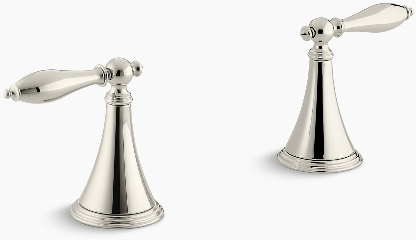KOHLER Finial Традиционный трим ручки клапана ванны, устанавливаемой на палубе, для клапана высокого потока с ручками рычага, требуется клапан K-T333-4M-SN 