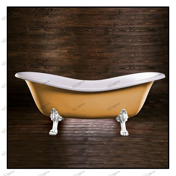 Ванна Akcjum Cleopatra WR-05-01-Kb-B овальная бежевая с белыми ножками WR0501KBB