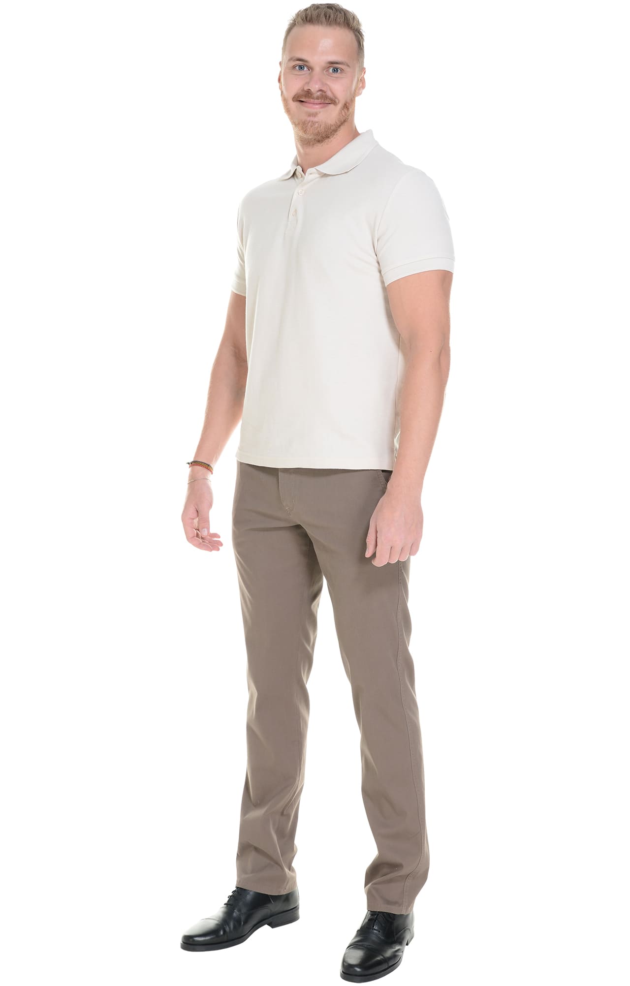 68255 Брюки  мужские chocolate (коричневые) El-Risto  Одежда для официантов  размер 58/182-188  - Вид №4