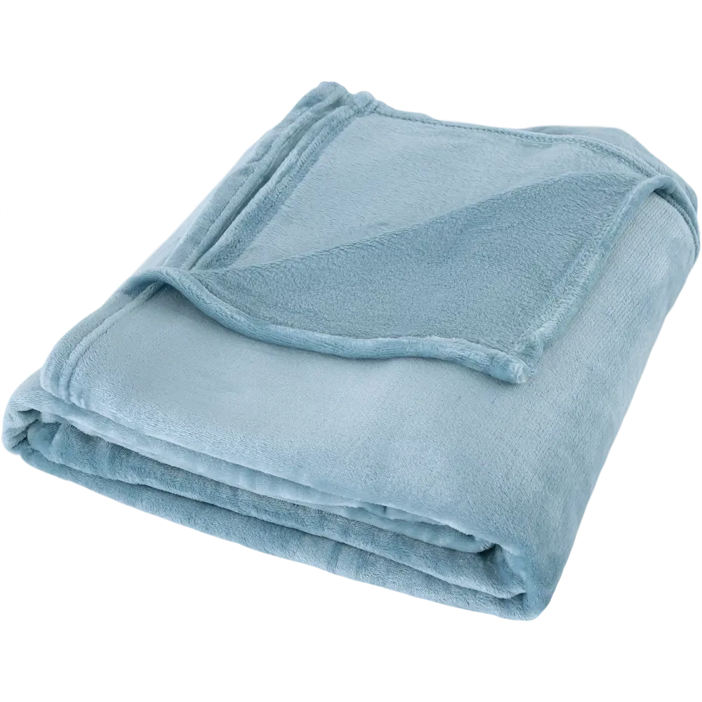 Плед, 180х200 см, фланель, цвет голубой BELEZZA STLM-2175455 - Вид №2