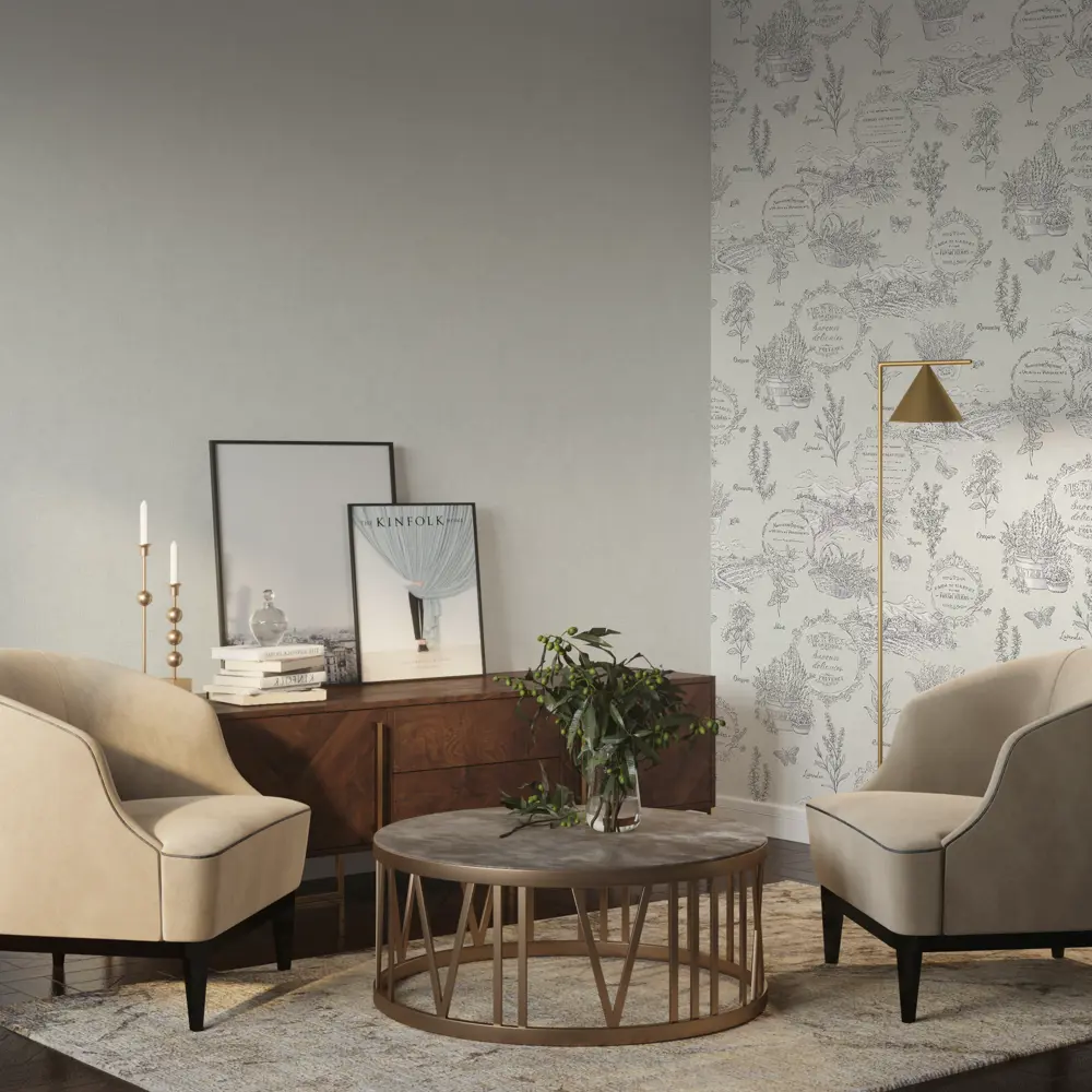 Обои флизелиновые Palitra Home Aromatique - изумрудная элегантность для стен 89392994 STLM-1504617 - Вид №4