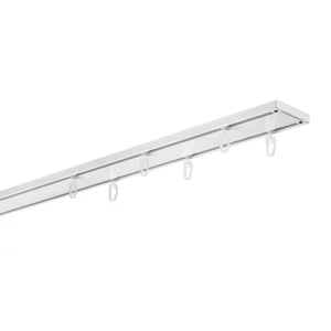 Шинный карниз в наборе двухрядный Atlant 160 см металл белый
