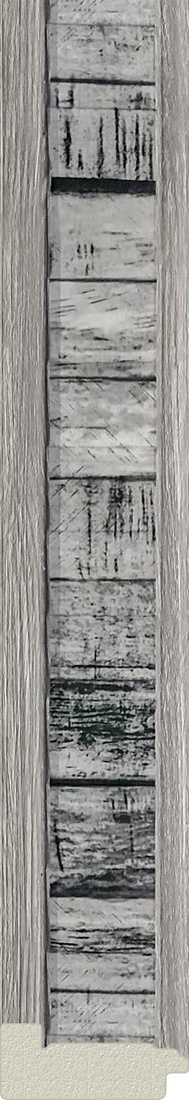 BY 7417 Зеркало в багетной раме - состаренное дерево 50 mm EVOFORM Octagon - Вид №3