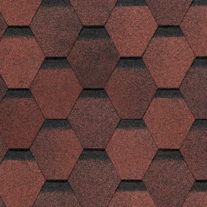 Гибкая черепица Dacha Americana красный 3 м²