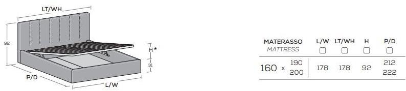 Nidi Кровать двуспальная мягкая со съемным чехлом sun-id-1422919 - Вид №5