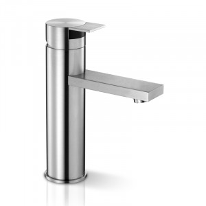 TEK 001 Смеситель Для Умывальника Linki TEK Сатиновая Сталь