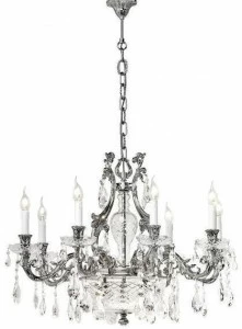 Possoni Illuminazione Люстра из полированного никеля с кристаллами schoeler Grace 1663/8+2-sh/g