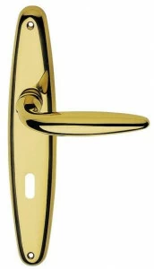 LINEA CALI' Латунная ручка в классическом стиле на пластине с накладкой Kuba