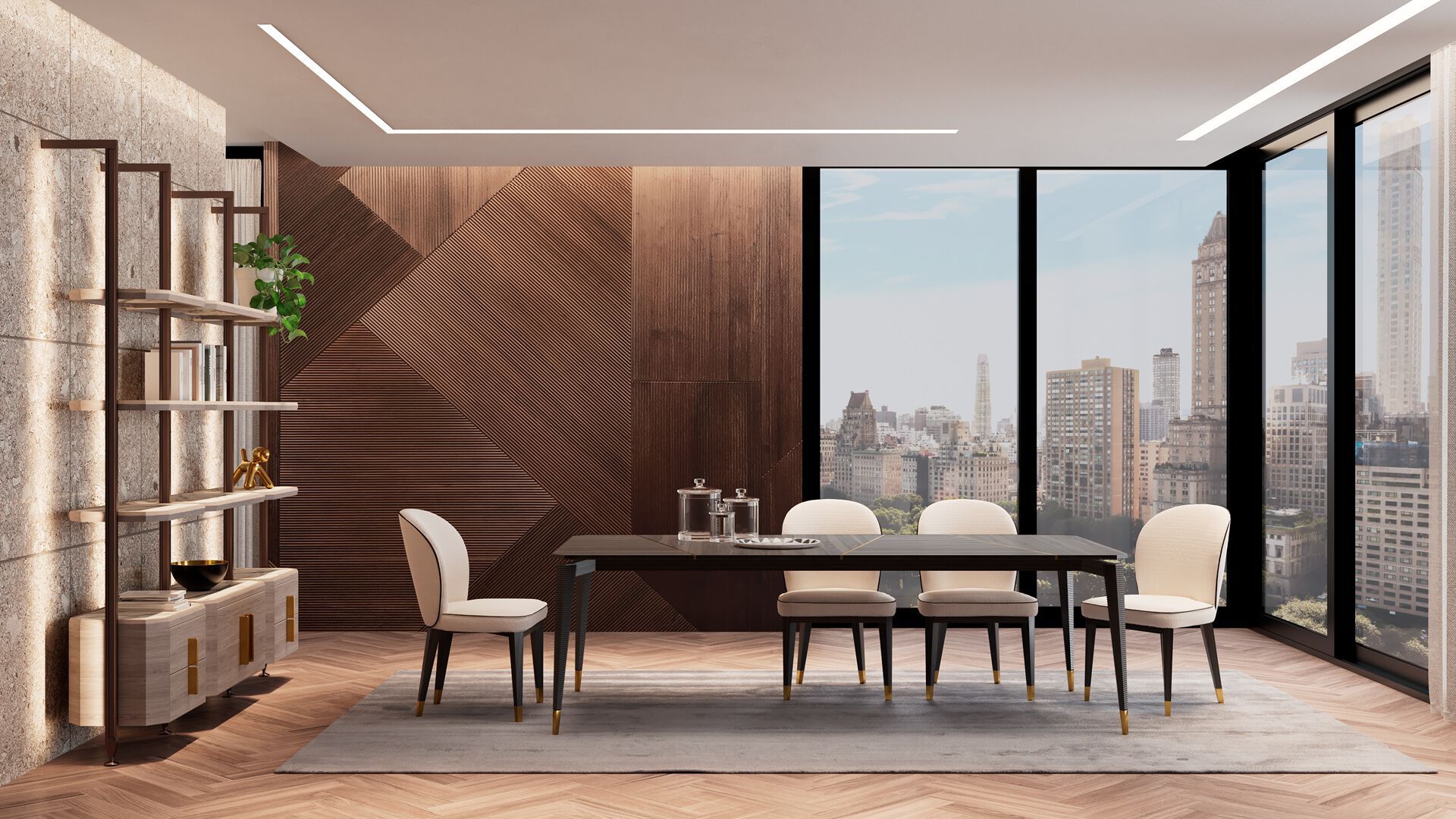 Стол с металлическими вставками OPERA CONTEMPORARY EDITH ARCH-00024064 - Вид №3