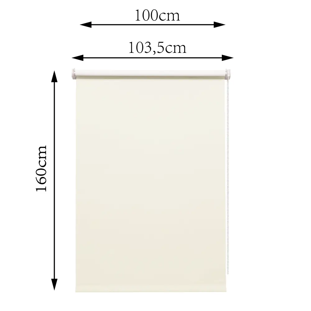 Штора рулонная блэкаут Inspire Santos 100x160 см экрю Cream 5 82688267 STLM-2058013 - Вид №8