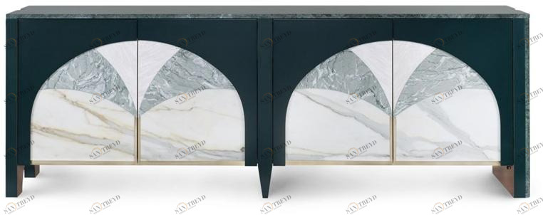 Greenapple Буфет из мрамора с распашными дверцами Perfect raw G702194 