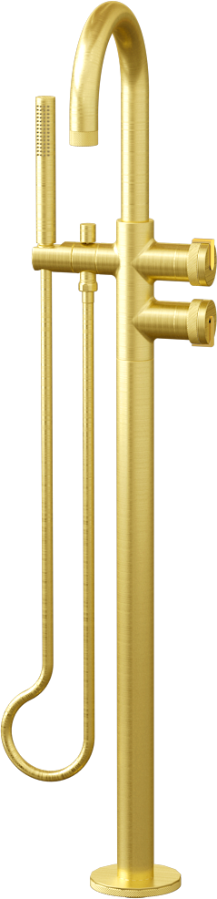 E-11554-R1BB-L1AU-BB Смеситель напольный отдельностоящий (внешняя часть) GRAFF MOD+