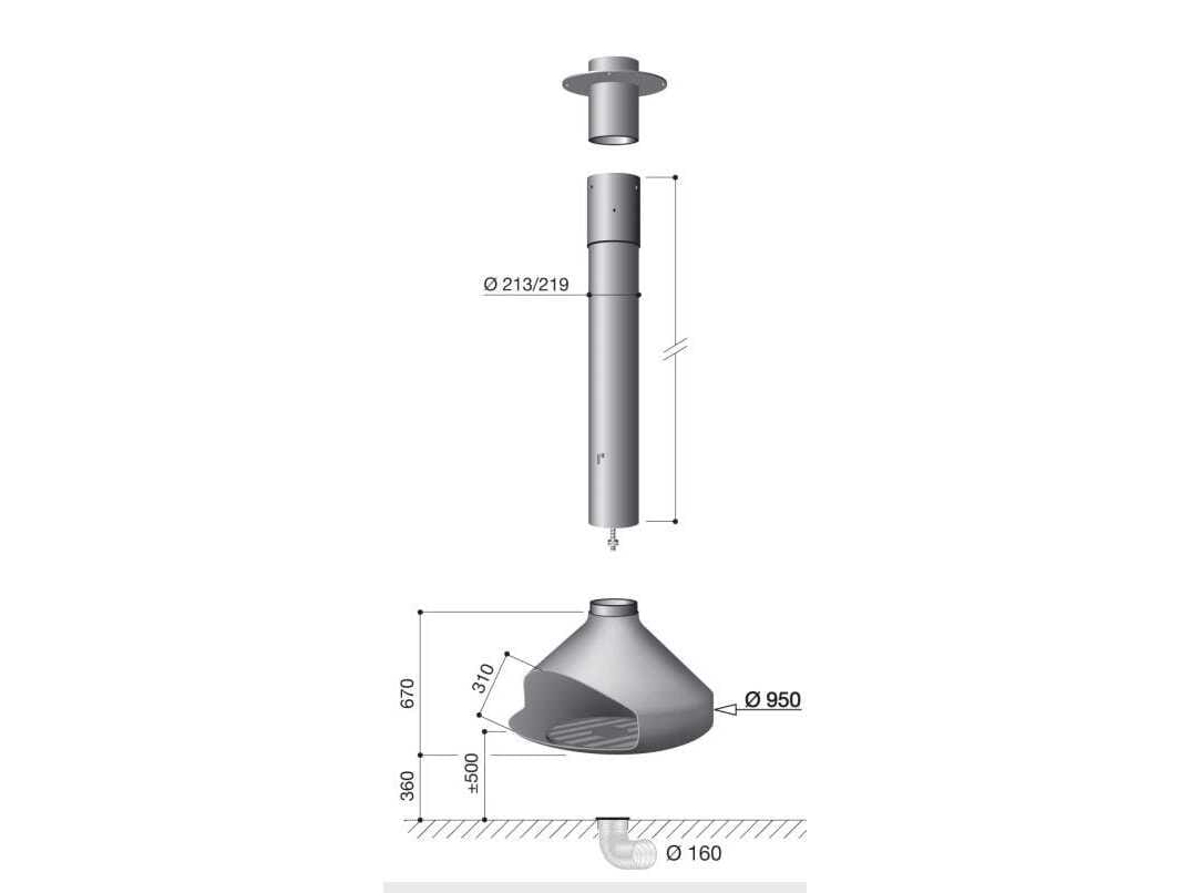 Подвесной камин из биоэтаноловой стали Focus creation Ergofocus ARCH-00145747 - Вид №1
