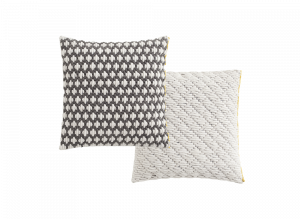 006093 Подушка Dark grey - White 50x50 GAN Silai