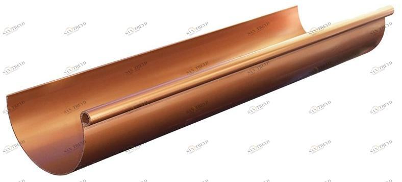 First Corporation Водосточный желоб с эффектом меди First plast Grn125r