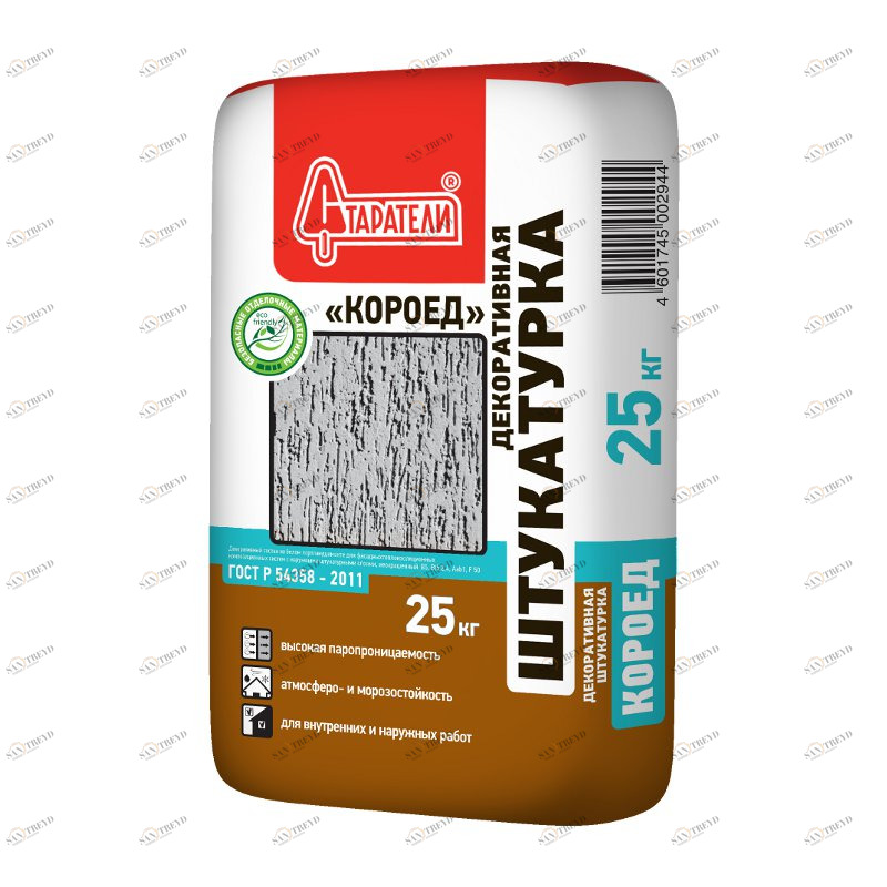 Декоративная штукатурка Старатели Короед-Декор 2мм 25кг 3594