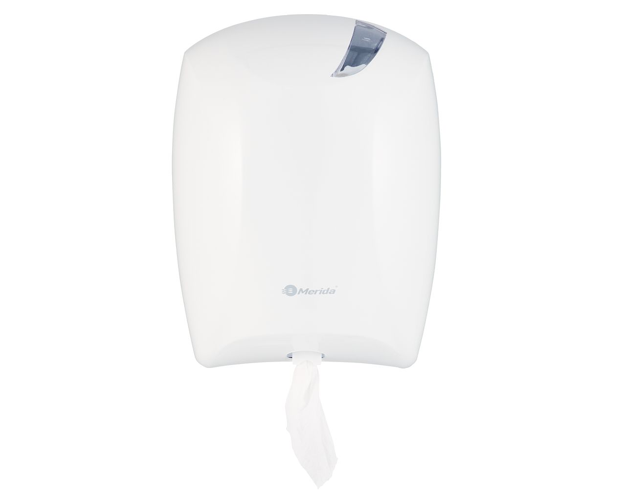 BJB702 CENTER PULL держатель для рулонов туалетной бумаги или полотенец, АБС-пластик, белый Merida  - Вид №1