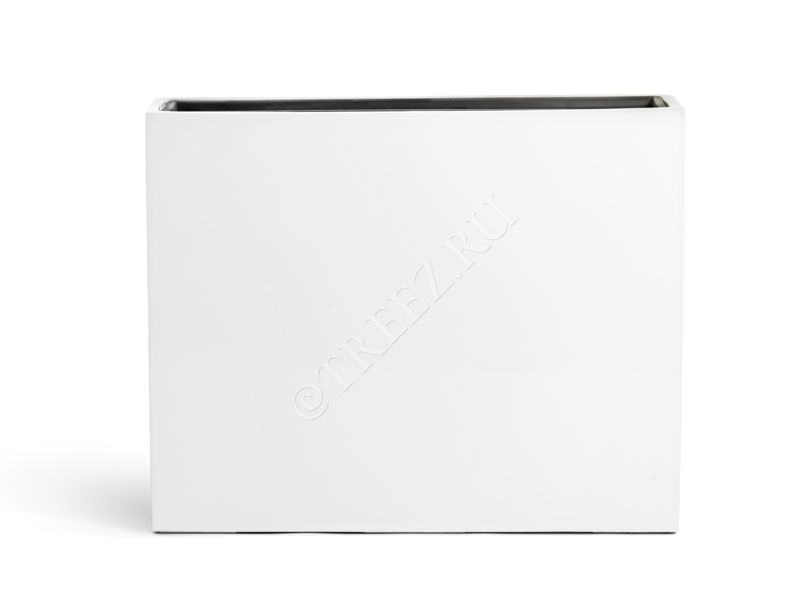 41.3320-05-040-WH-92/75 Кашпо  Effectory - серия Gloss - Дивайдер высокий - белый глянцевый лак Цветочная коллекция  - Вид №2