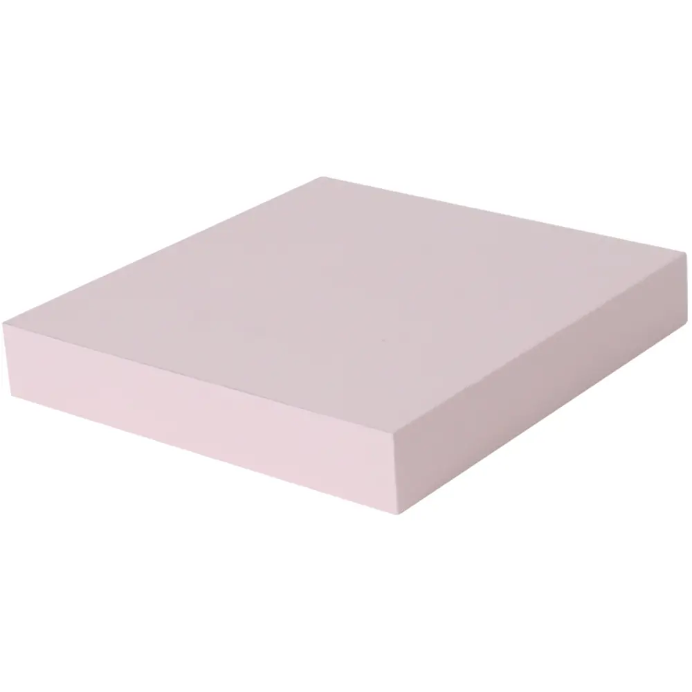 Полка мебельная прямая Spaceo 23x23.5x3.8 см МДФ цвет розовый 81898801 STLM-2145502 