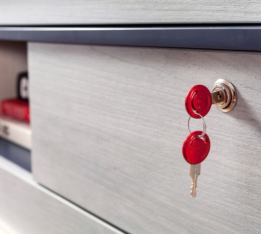 Комод с 4 ящиками и полкой голубой Trio CILEK TRIO 00-3832256 Синий;бежевый Santreyd - Вид №2