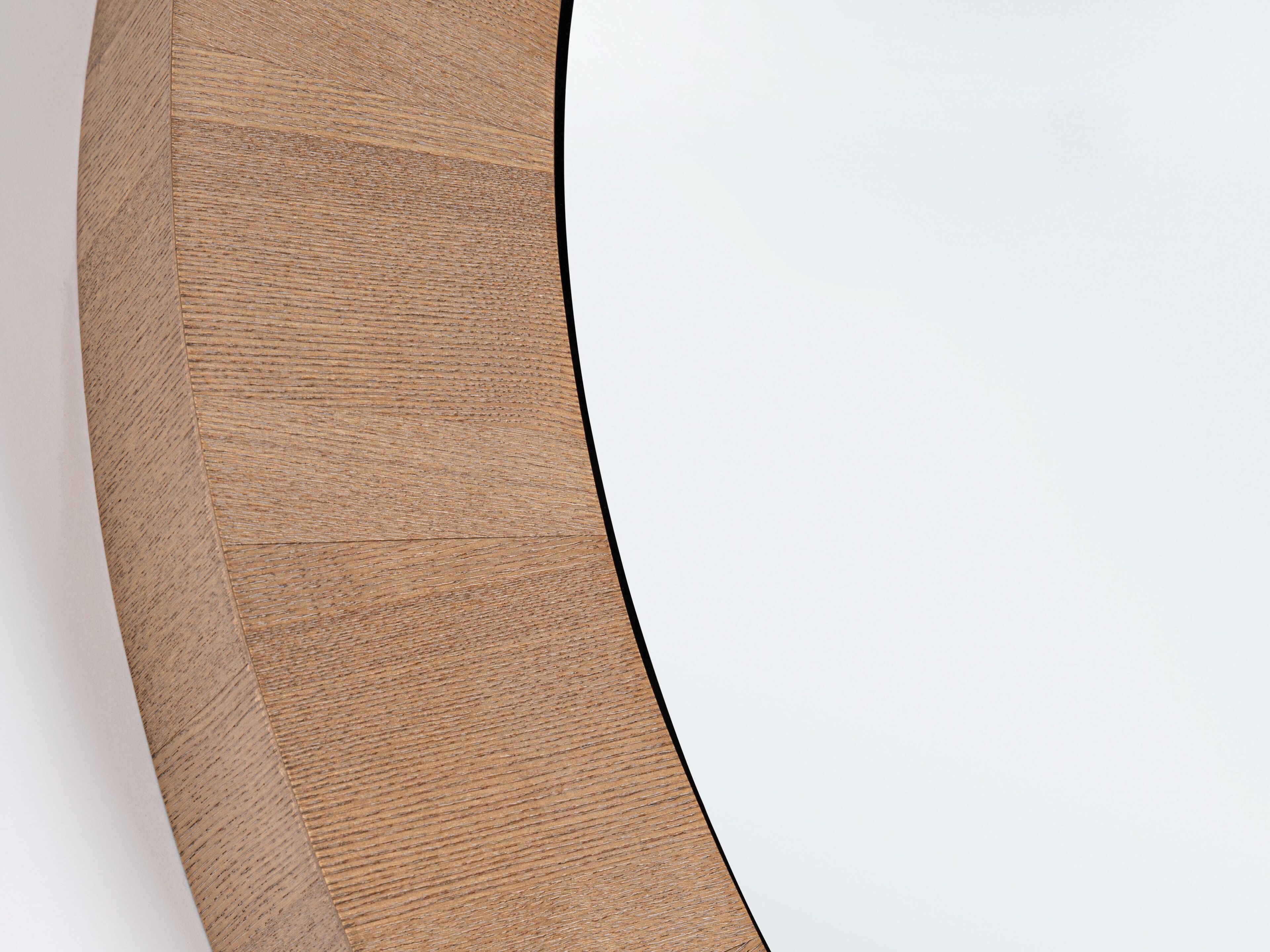 Настенное круглое зеркало из ясеня с рамкой BIZZOTTO AMYRIS D127 ARCH-00129323 - Вид №1