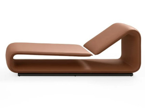 Кожаный шезлонг