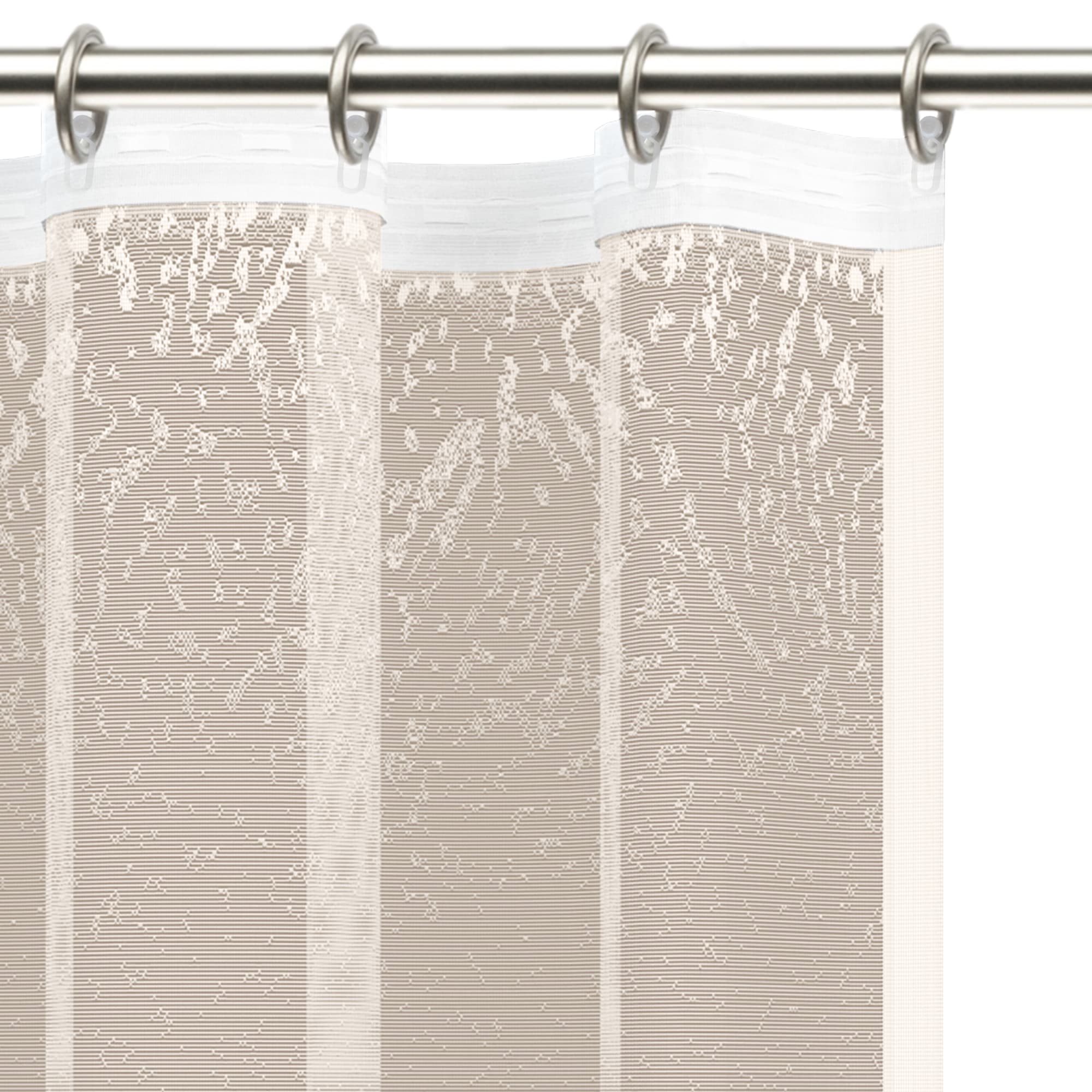 85276017 Тюль на ленте для кухни "Рельеф" 245x165 см цвет экрю Santreyd  - Вид №5