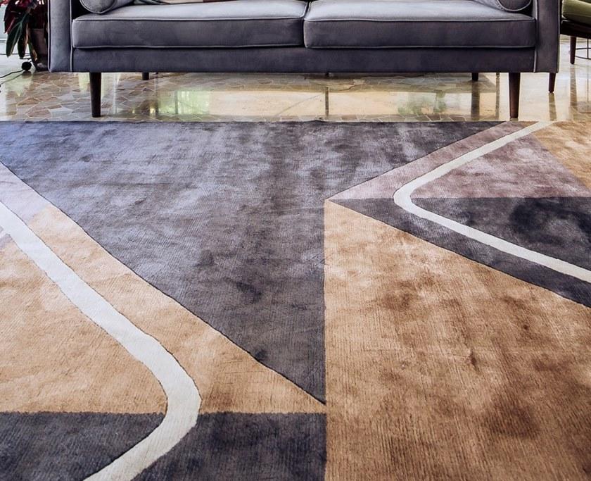 Arte di tappeti Прямоугольный коврик ручной работы с геометрическими мотивами Dafè G259 - Вид №2