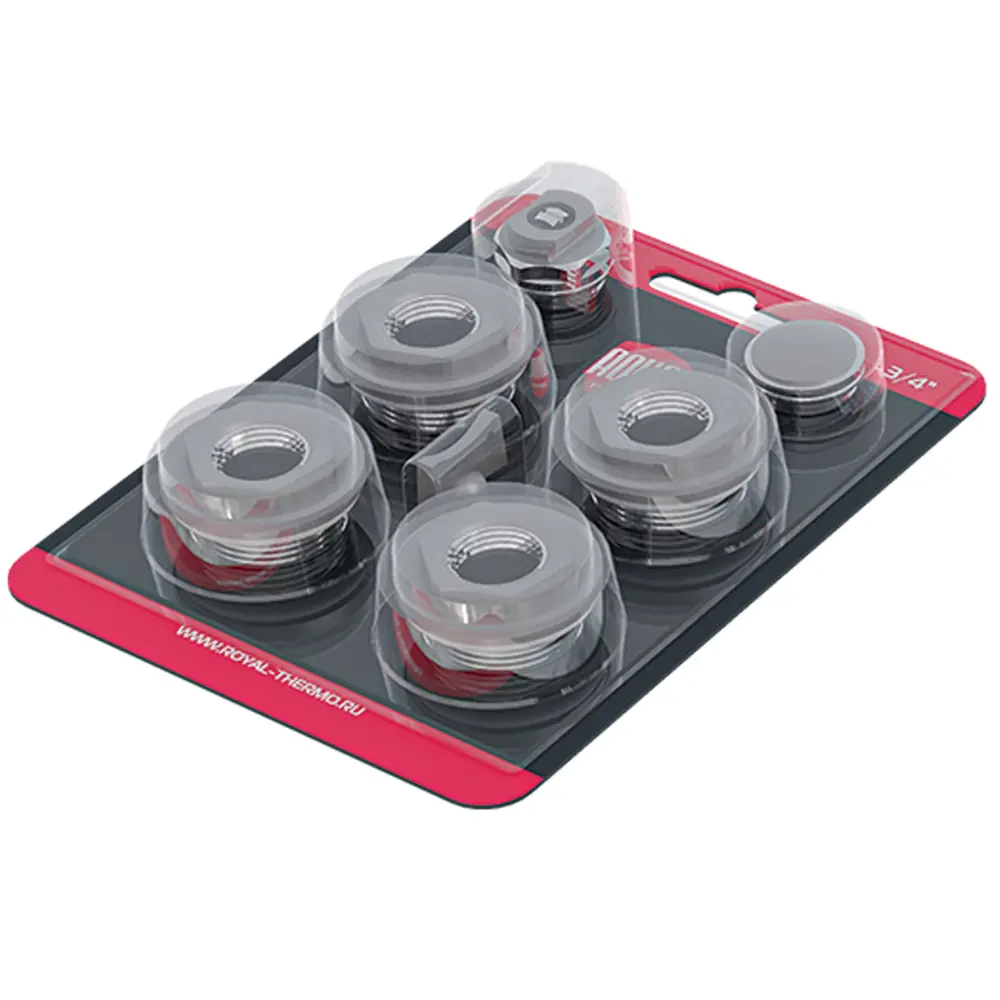 Royal Thermo: Комплект для подключения радиаторов 1" с фитингами 89385132 STLM-1574297