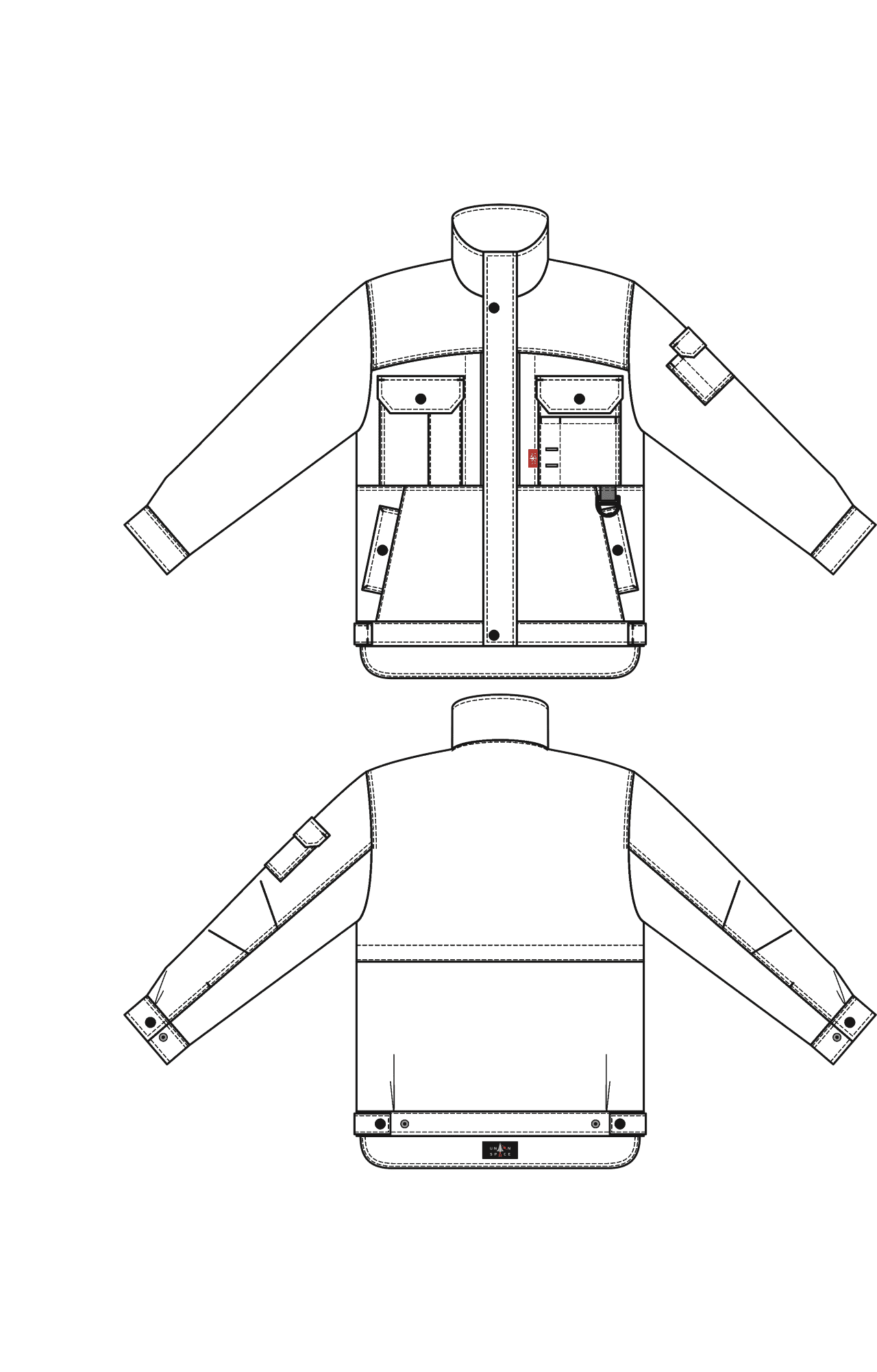 5027321 Куртка темно-синяя Union Space  Летняя спецодежда  размер 52-54/170-176  - Вид №3