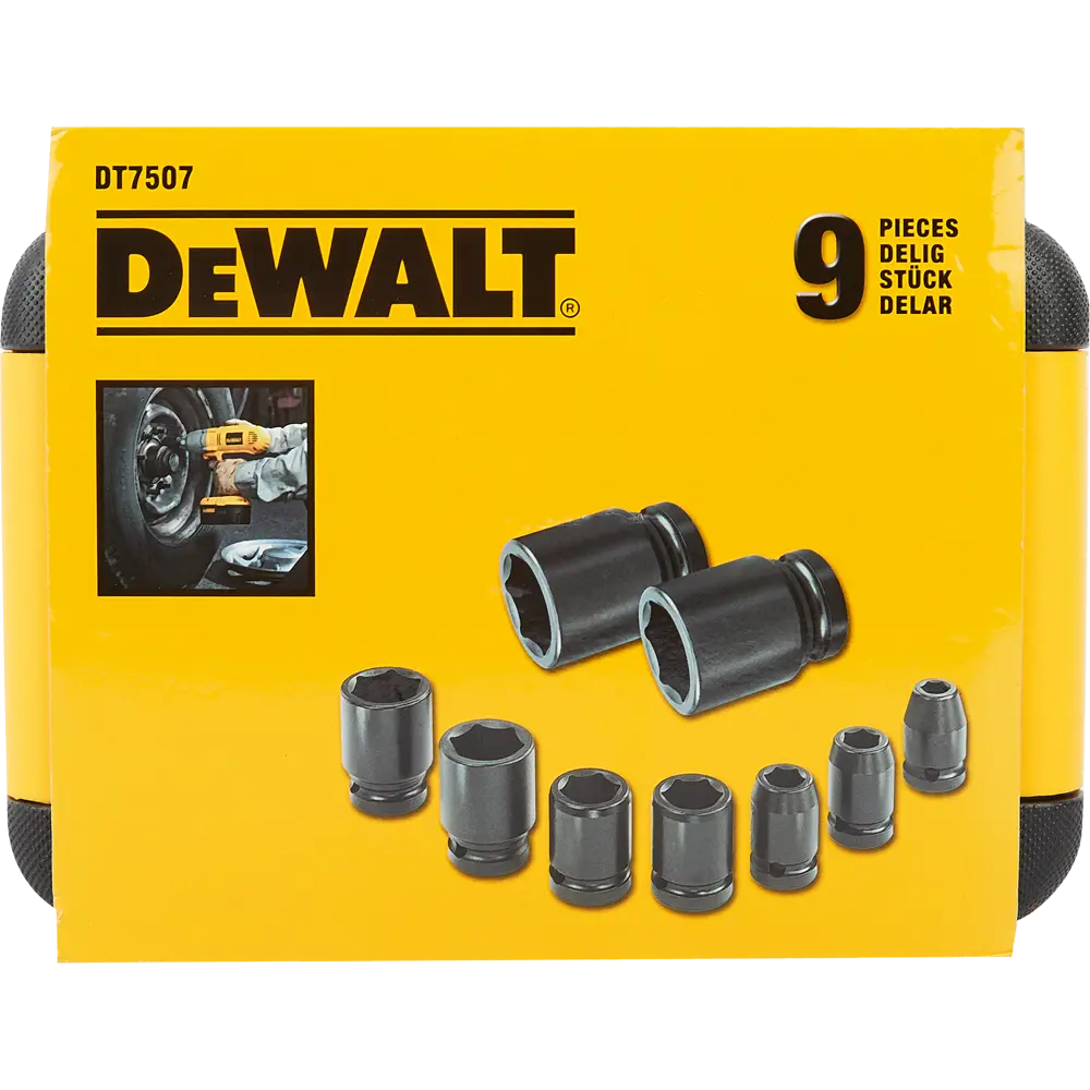 Набор торцевых головок ударных Dewalt DEWDT7507QZ 1/2 дюйма, 9 шт. 81275274 STLM-2114160  - Вид №4