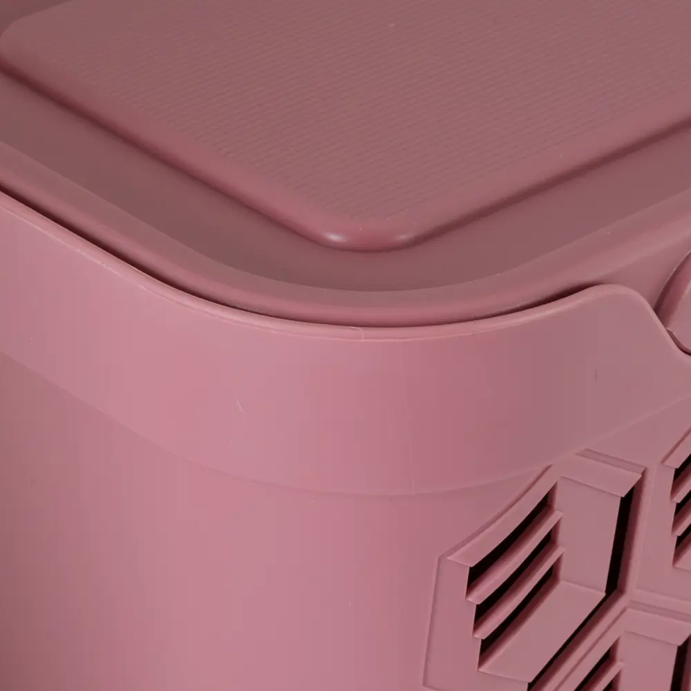 Ящик DELUXE с крышкой 19x13x11 см 1.9 л пластик цвет розовый БЫТПЛАСТ STLM-2039346 - Вид №4