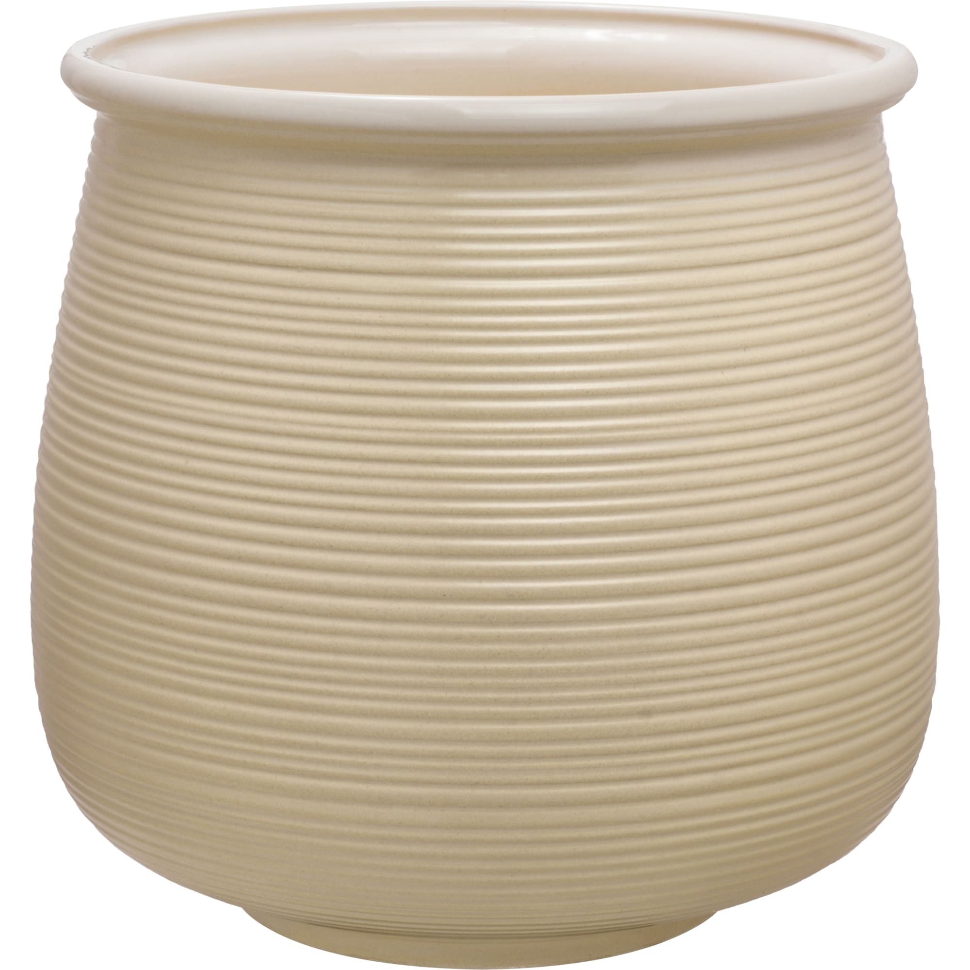 83432941 Горшок цветочный Виктория ø22 h21 см v6 л керамика слоновая кость Венера Santreyd