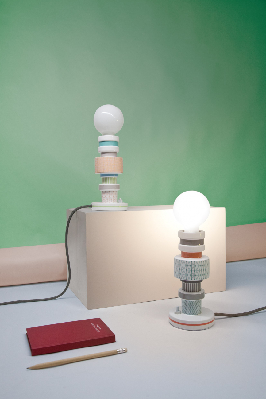 Настольная лампа Moresque Squared от Seletti 07091 SELETTI КОЛОННА 244944 Белый  - Вид №6