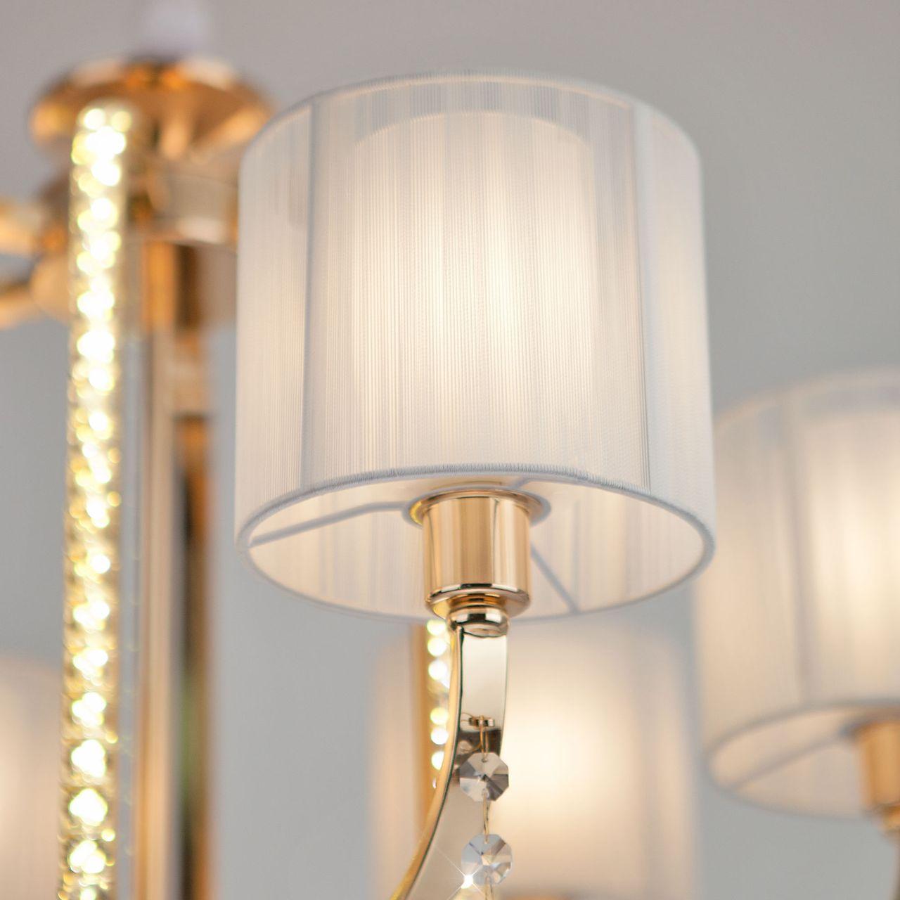 Подвесная светодиодная люстра Bogates Adriana 428/6 Strotskis BOGATES ДИЗАЙНЕРСКИЕ, ADRIANA 187484 Белый  - Вид №3