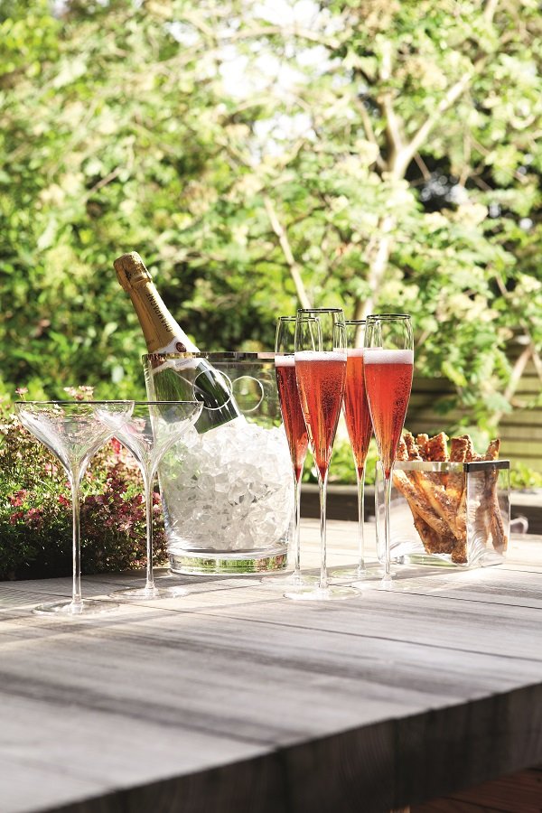 Ведерко для льда 24,5 см с отделкой платина savoy LSA INTERNATIONAL SAVOY 00-3863247 Прозрачный - Вид №1