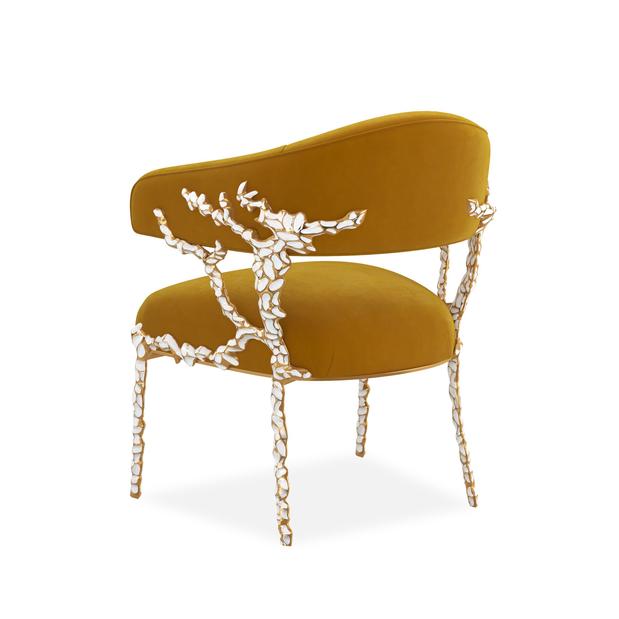 Тканевый стул с открытой спинкой и подлокотниками Caracole GLIMMER OF HOPE ARCH-00150642 - Вид №12