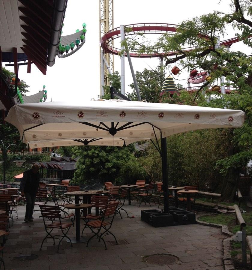 Scolaro Parasol Двойной квадратный зонт с боковой опорой Alu sun-id-1401322 - Вид №2