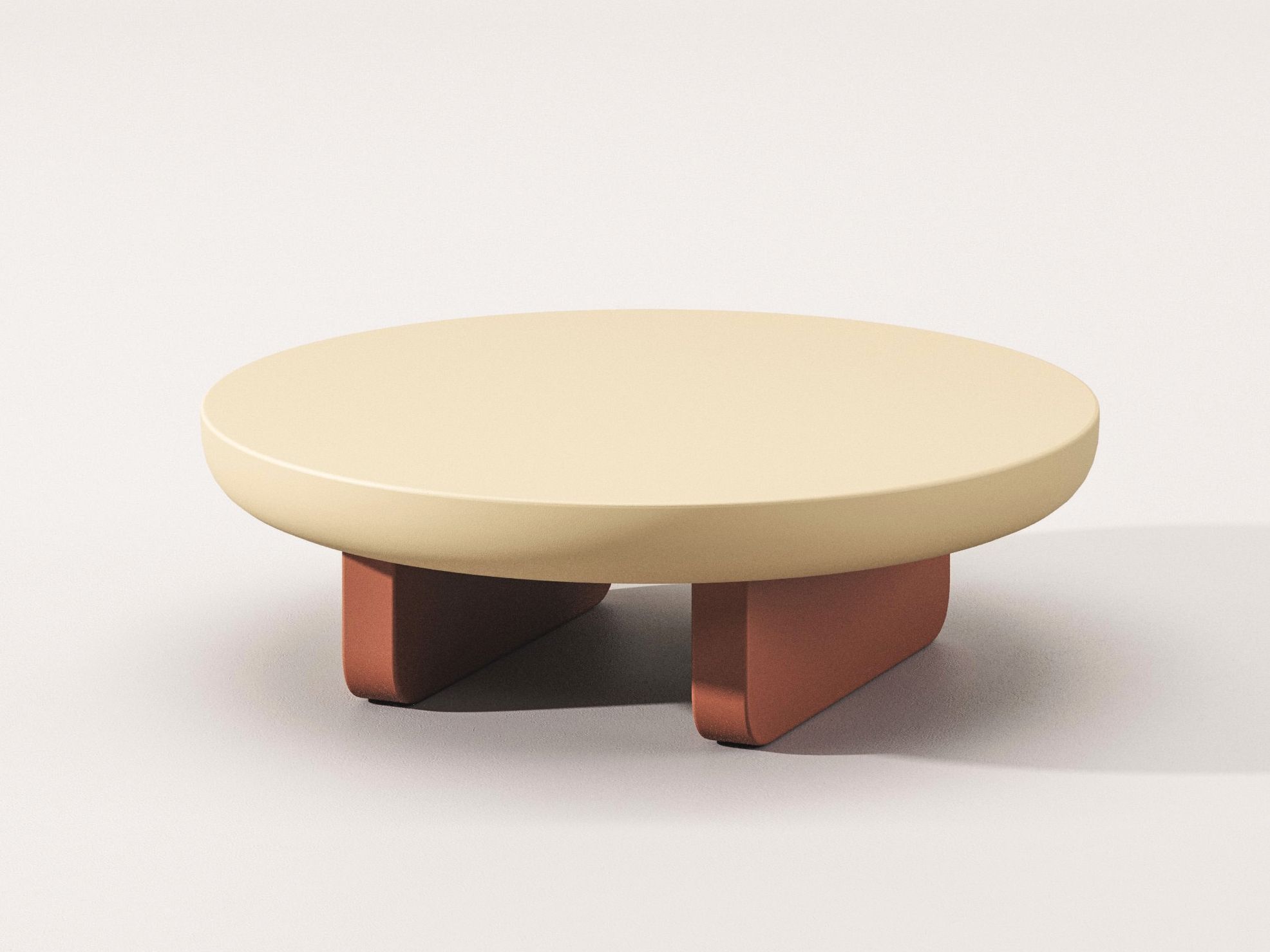 Круглый деревянный журнальный столик Falsasquadra Водяные лилии ARCH-00065408