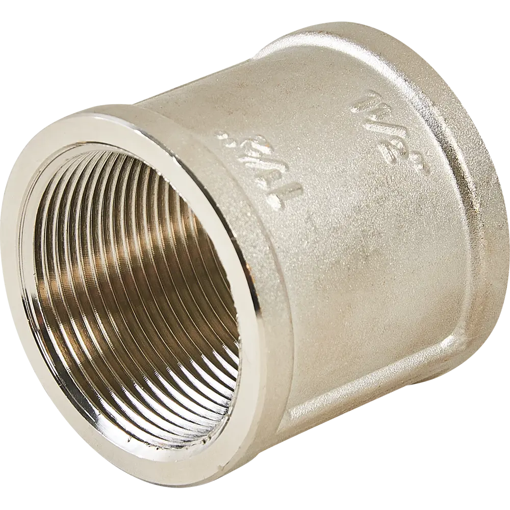 Муфта Valtec 1 1/2" ВР мм никелированная латунь S27010008 82491313 STLM-2174744 