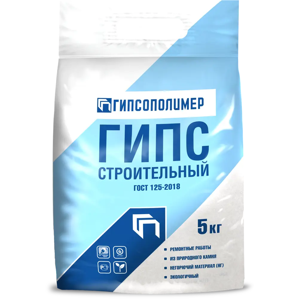 Гипс строительный 5 кг 82895019 STLM-2210521 Гипсополимер 