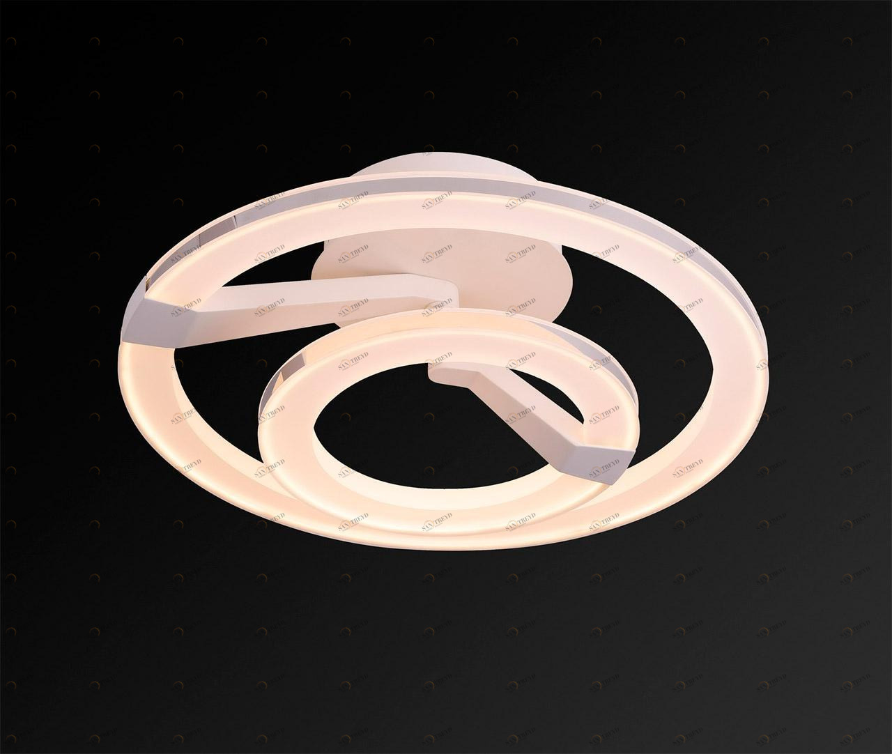 Потолочный светодиодный светильник IDLamp Jenevra 397/2PF-LEDWhitechrome IDLAMP JENEVRA 203025 Белый 