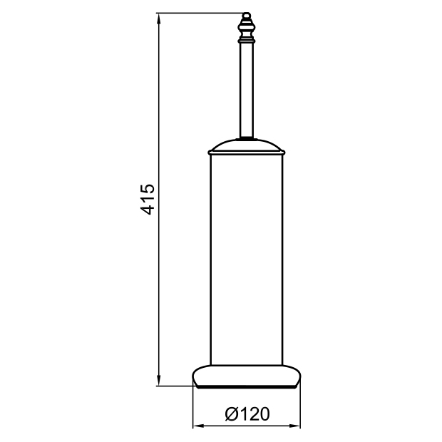 AM501302015 Ершик для унитаза Webert Ottocento - Вид №1