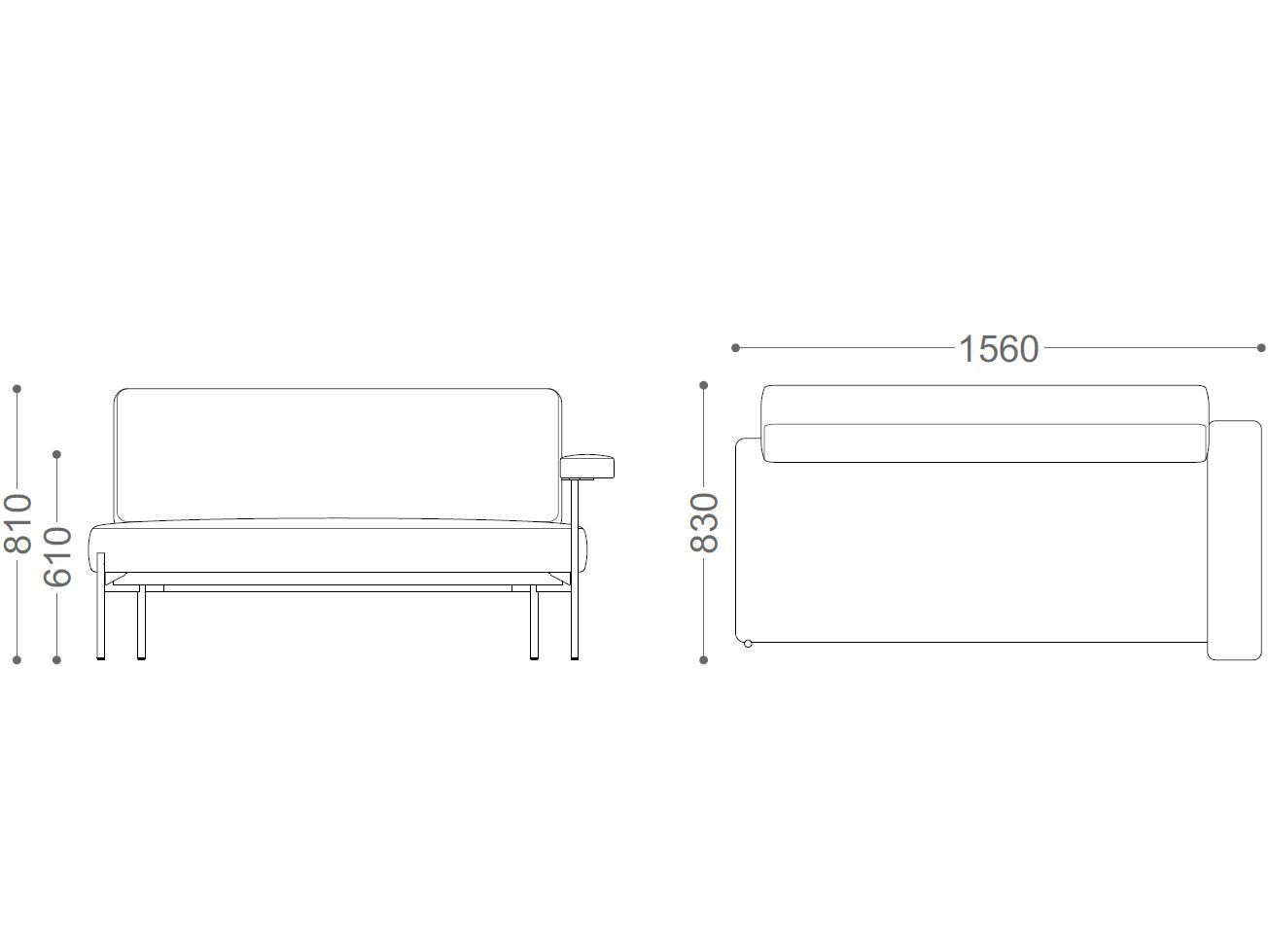2-местный диван VAGHI Tilos ARCH-00024388 - Вид №5