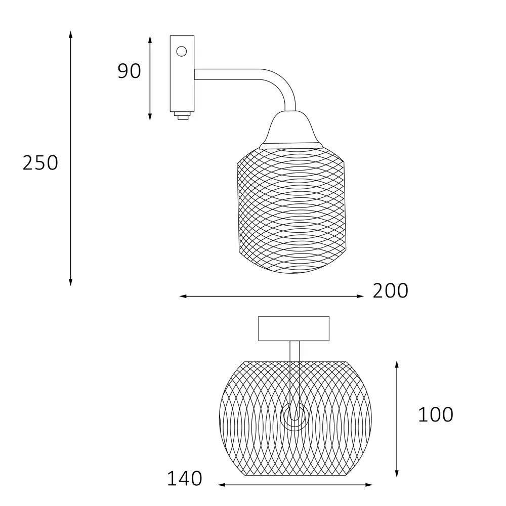 Светильник бра настенный Россвет Эйр РС21386 цвет черный STLM-2071180 - Вид №10