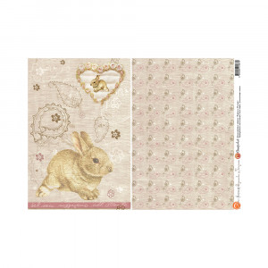 01087 Декупажная карта 30.8 x 44 см СК "Кролик Питер" Чип-Арт