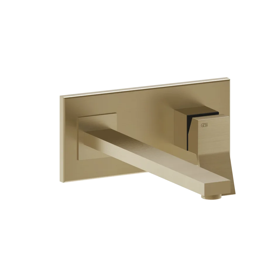 Смеситель для умывальника 53090 726 Gessi Rettangolo k ТЕПЛАЯ БРОНЗА BR. PVD 53090726