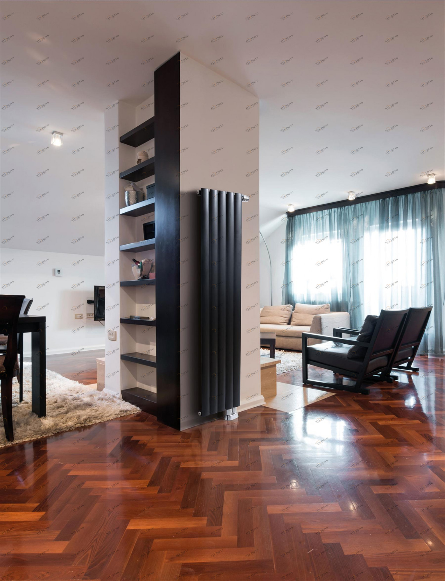 Радиатор Hammam VIOLET Aluminium radiator комбинированный; электрический или водяной Алюминий 