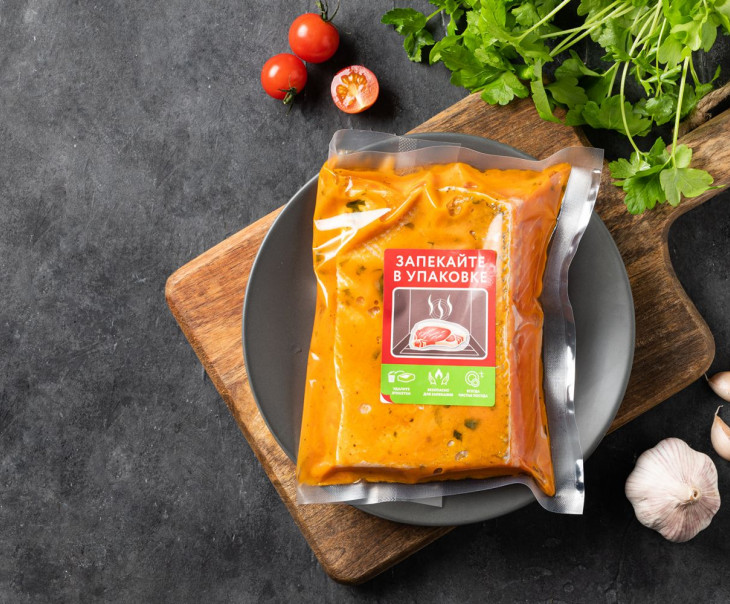 9273 Лосось в томатно-базиликовом маринаде для запекания Вкусляндия  - Вид №2